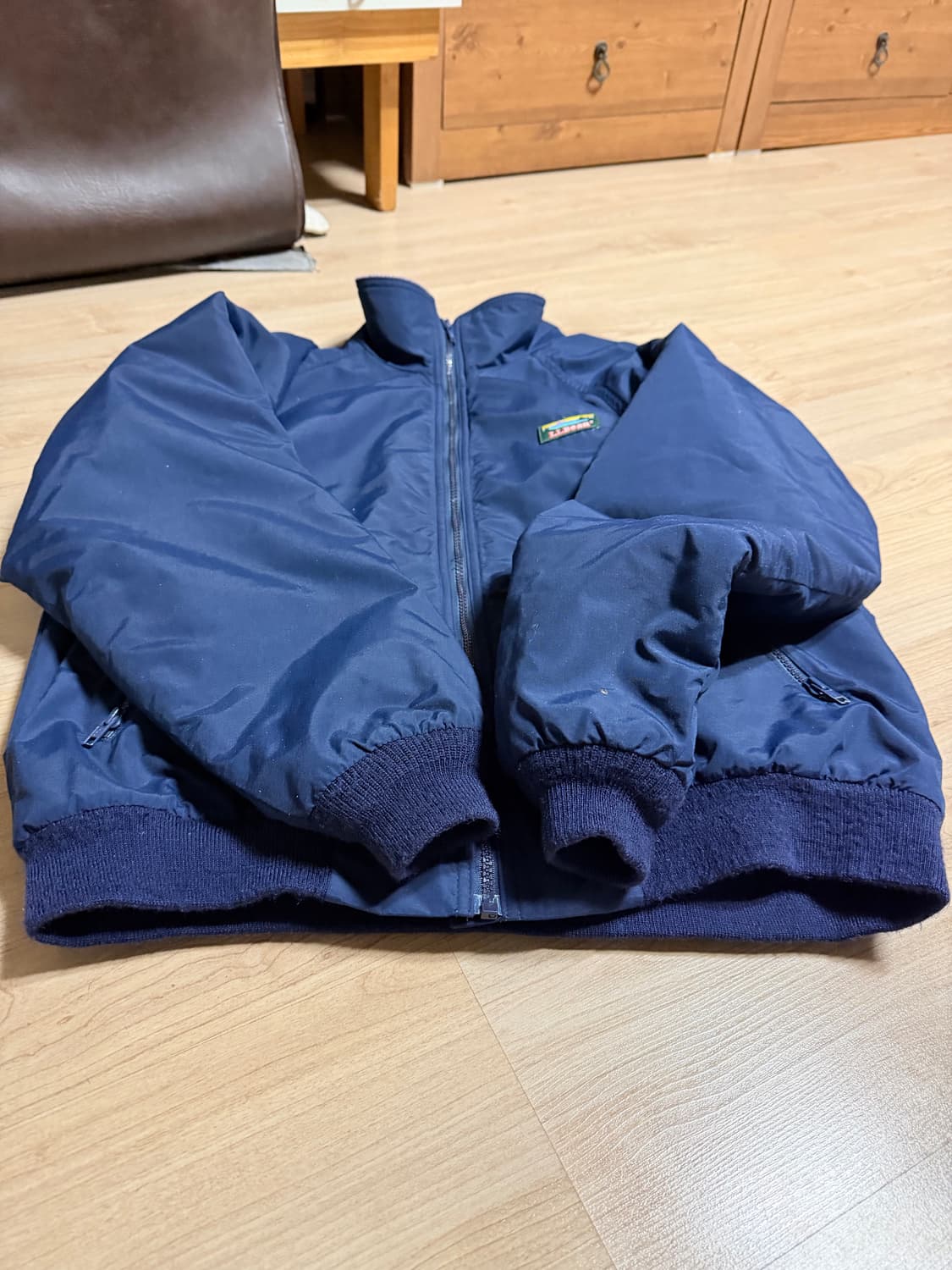 엘엘빈 웜업자켓 네이비 L 상품이미지4