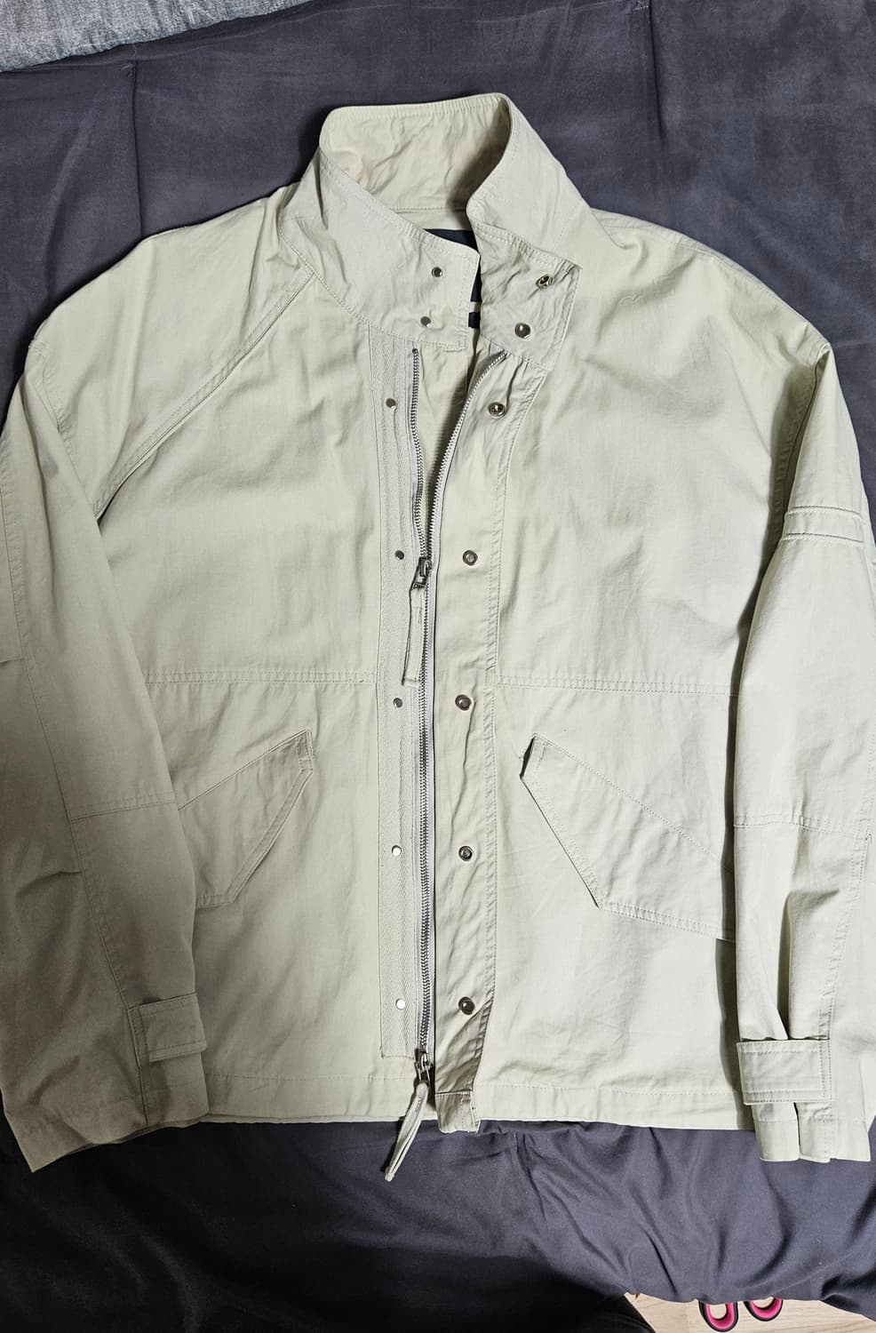인템포무드 베이지 코튼파카 자켓 L 상품이미지3