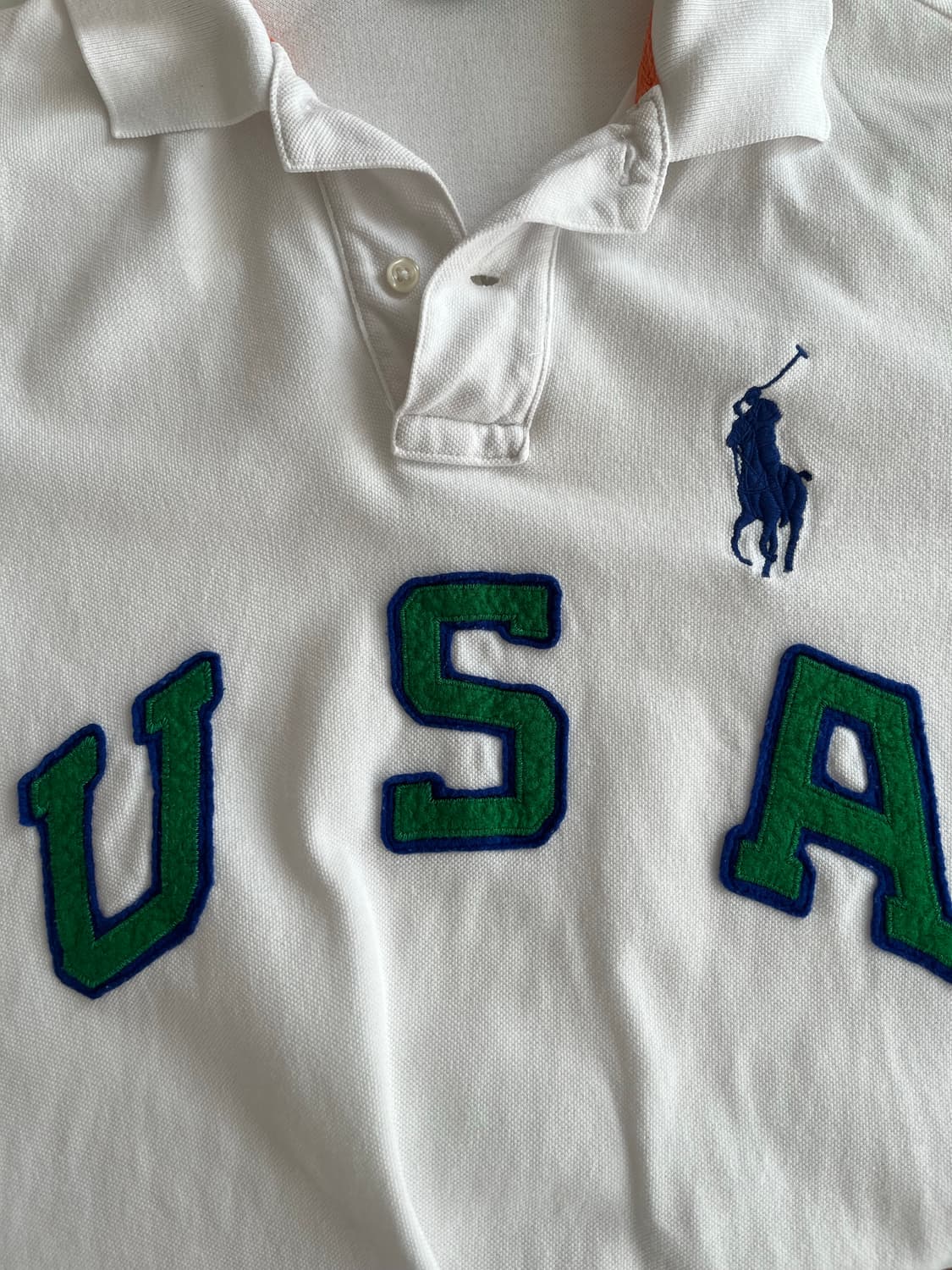 M) 폴로 랄프로렌 커스텀핏 USA 빅포니 반팔 카라티 상품이미지4