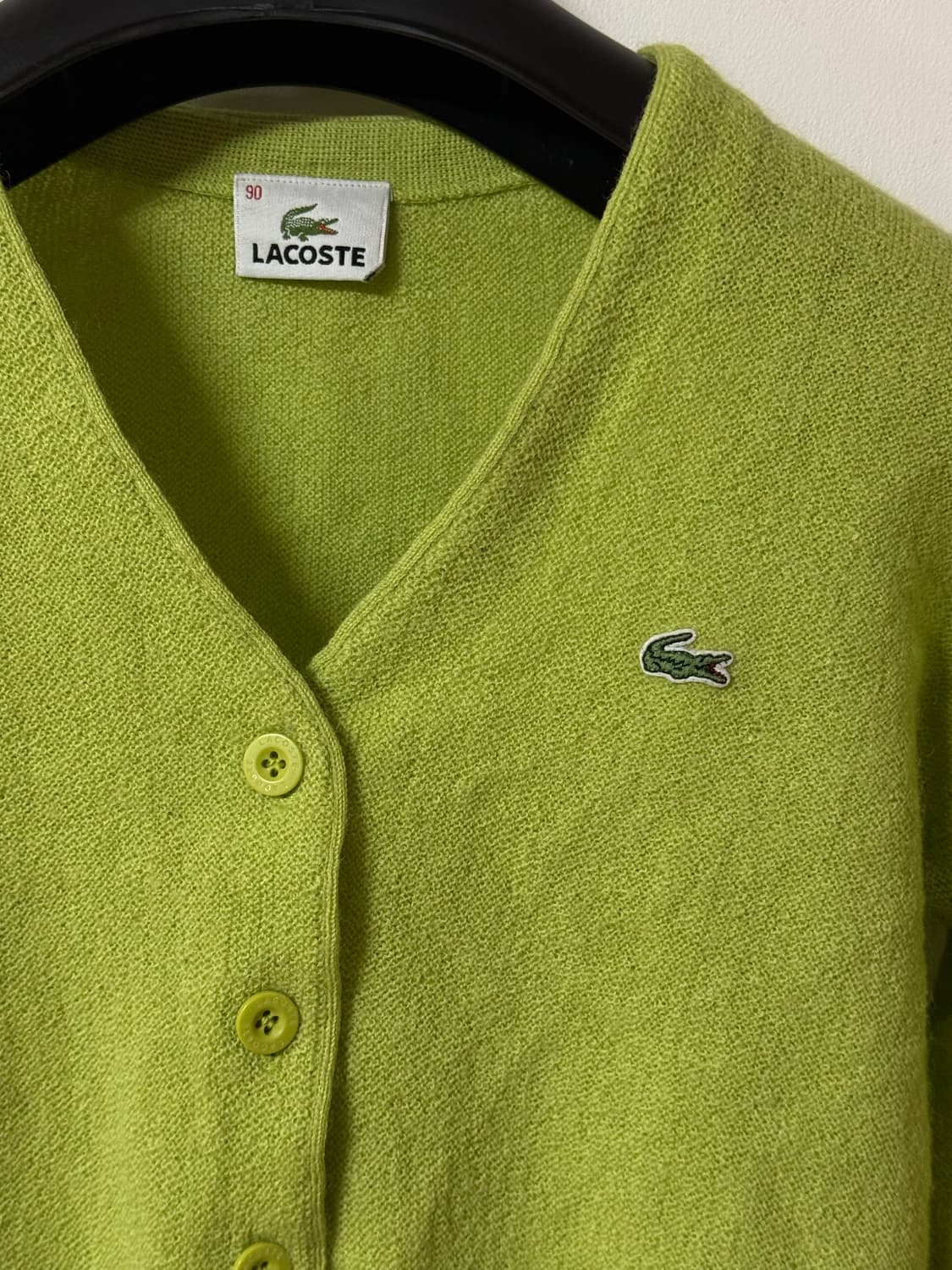 라코스테 라임 크롭가디건 90 상품이미지2