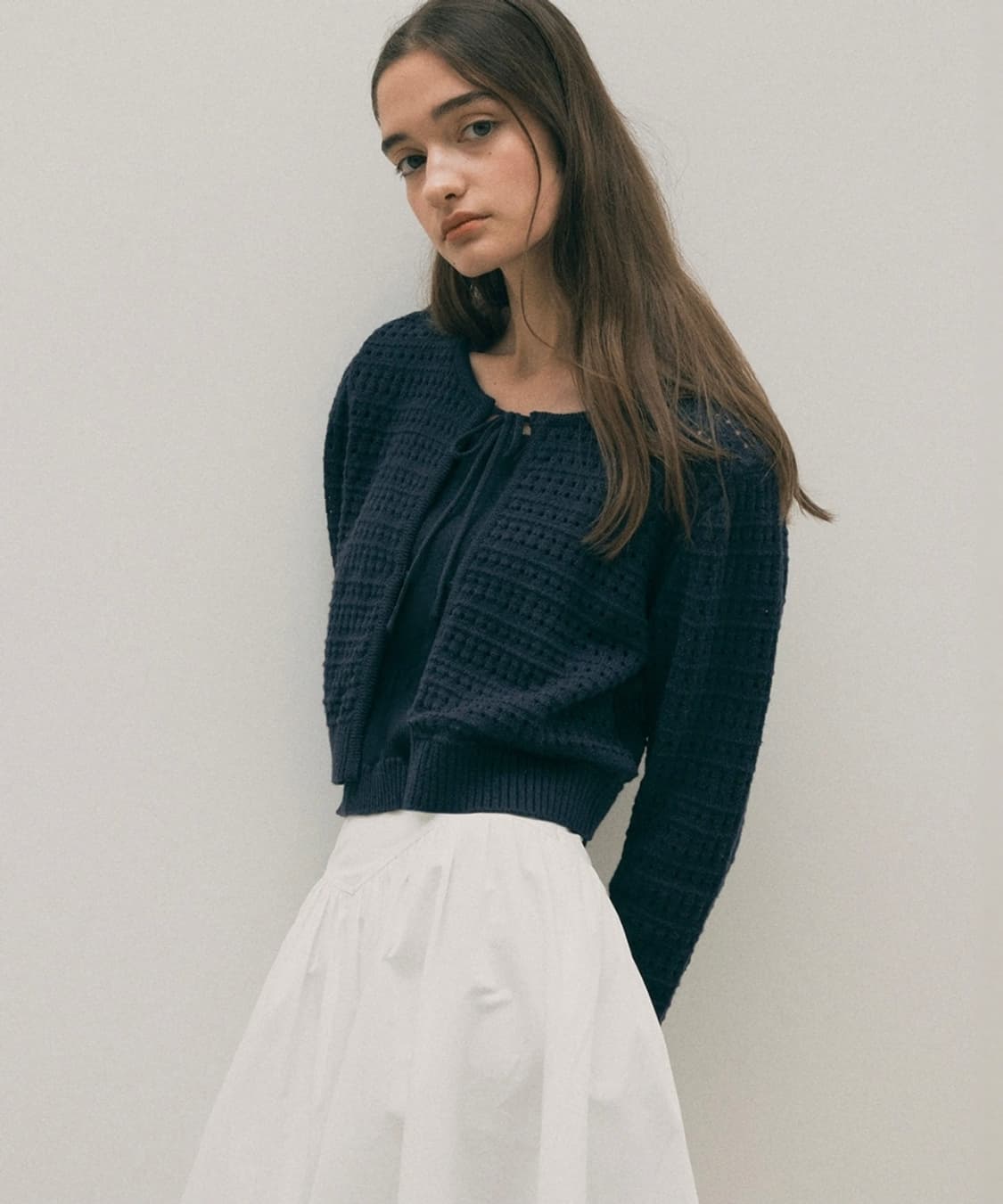 로라로라 니트 나시&가디건 세트 상품이미지1