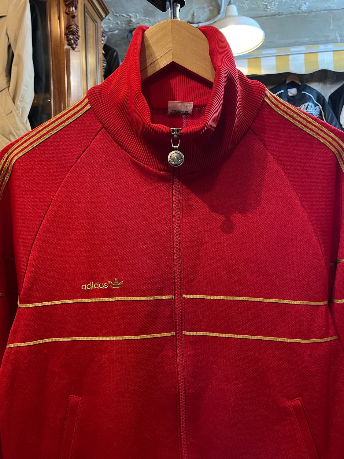 아디다스 X 데상트 80s 올드스쿨 트랙탑 저지 자켓 레드/골드 상품이미지2