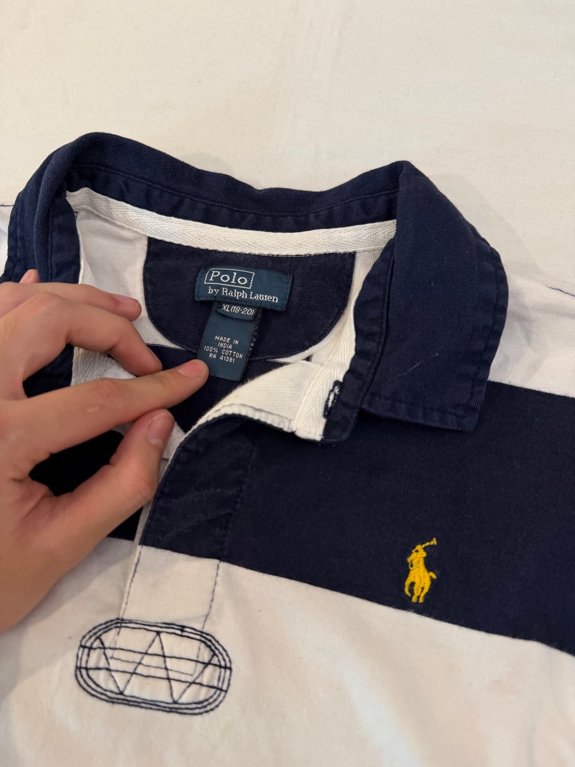 폴로 랄프로렌 롱슬리브 스트라이프 럭비티 상품이미지2