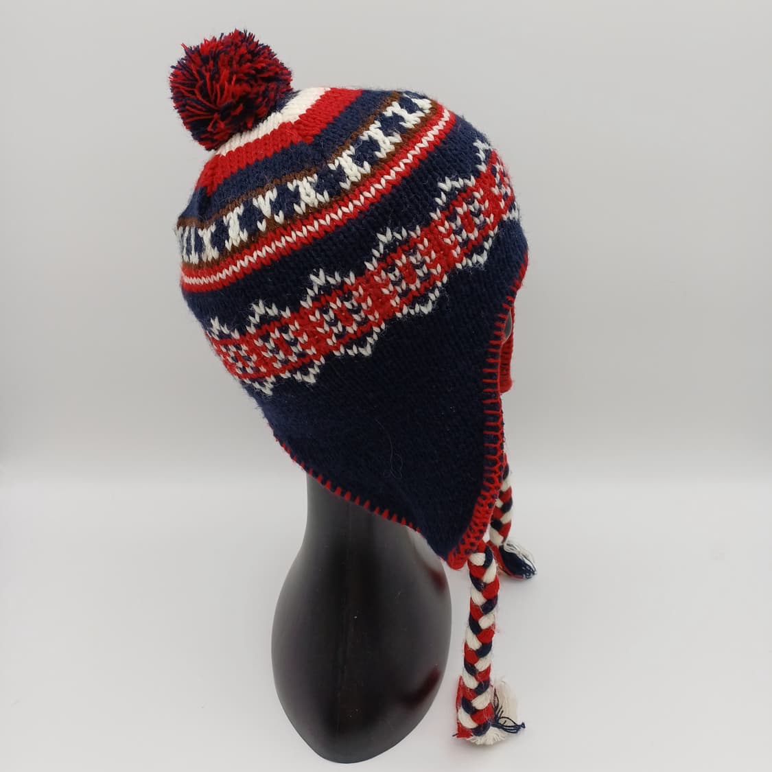 일본 빈티지 키즈 비니 방울 귀달이 모자 [BF10445-154-28] 상품이미지4