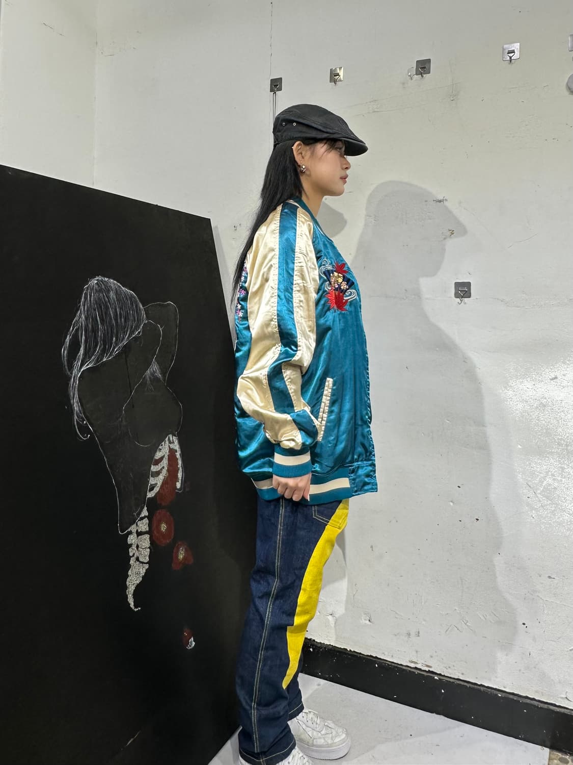 Jpn 일본빈티지 오리엔탈 로 민트 기모노 스카잔 자켓 상품이미지3