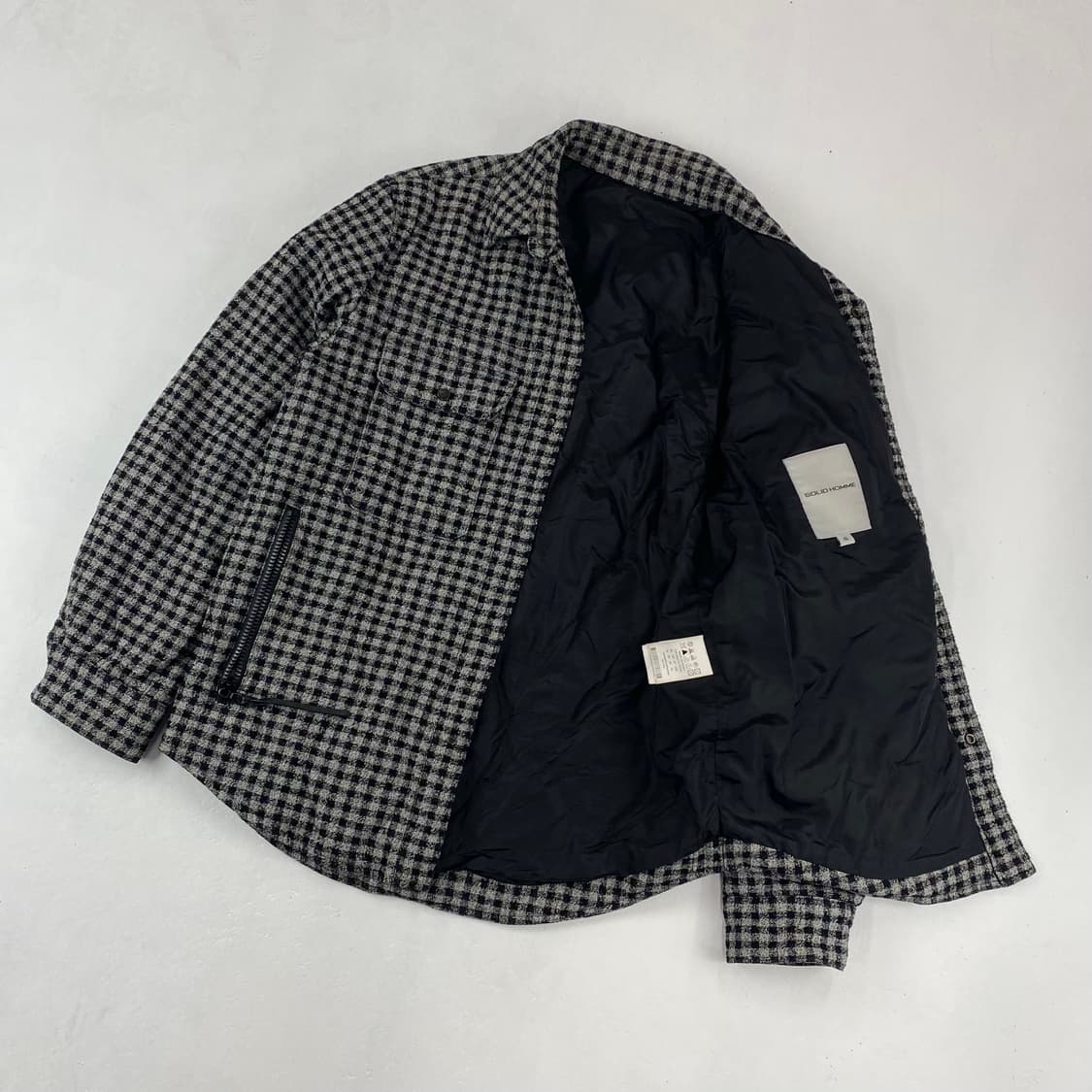 솔리드옴므 우영미 하운드 체크 누빔 자켓 (95) 상품이미지1