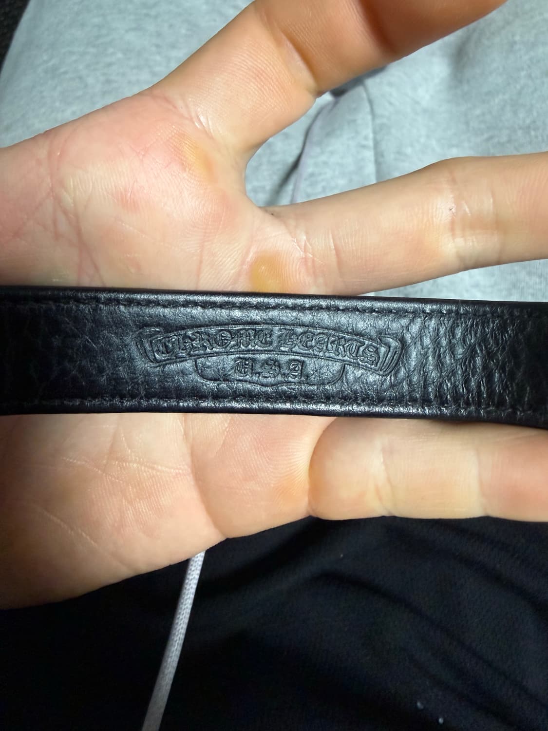 크롬하츠 3스냅 가죽 레더 팔찌 상품이미지2