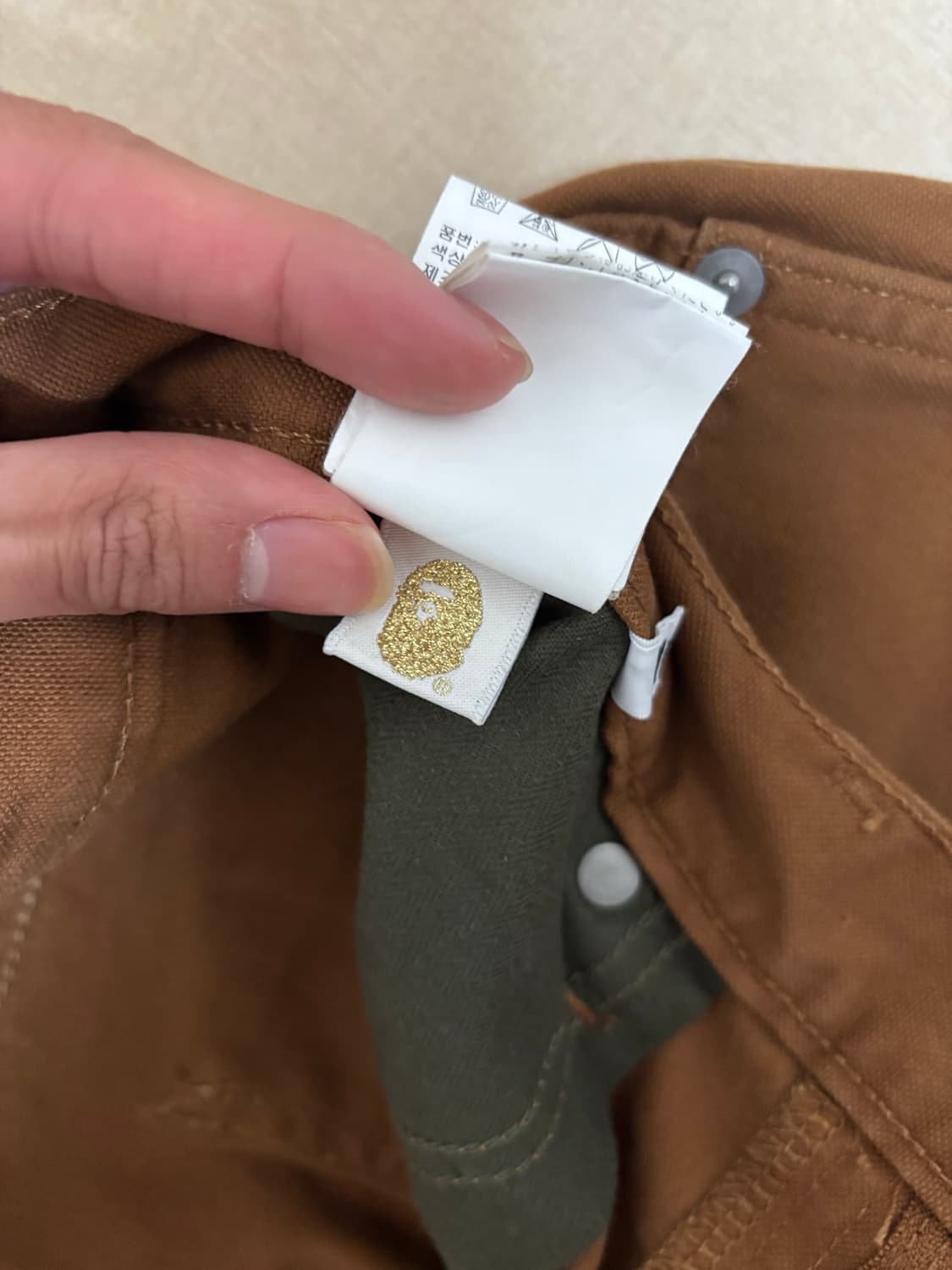 BAPE BAPESTA Embroidery Brown Jeans (XL) 상품이미지3