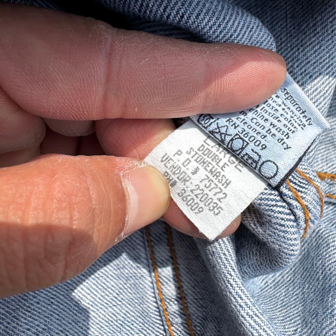 [L] 90s Calvin klein 켈빈클라인 데님 자켓 상품이미지9