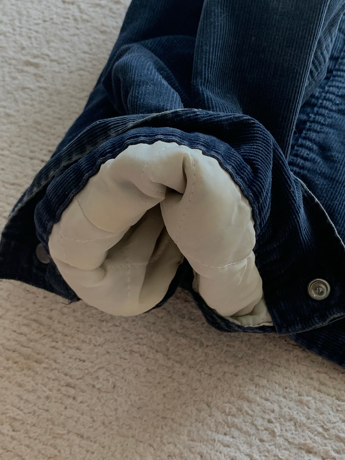 70s 리바이스 70605-1517 쉐르파 코듀로이 트러커 자켓 네이비 상품이미지7