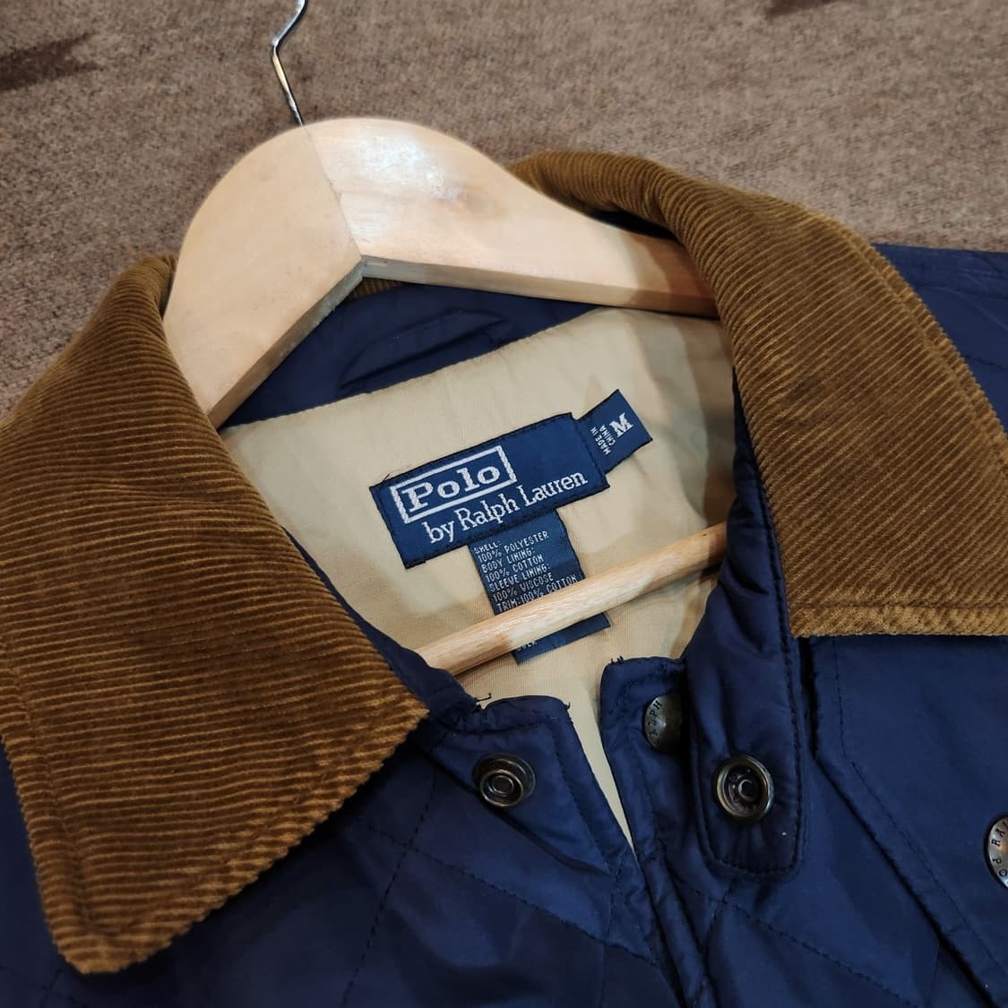 폴로랄프로렌 네이비 퀼팅 자켓 M 105 상품이미지2
