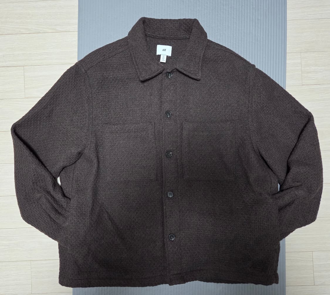 (새상품) 남자 울자켓 브라운 100,105 XL 판매합니다.H&M 상품이미지2