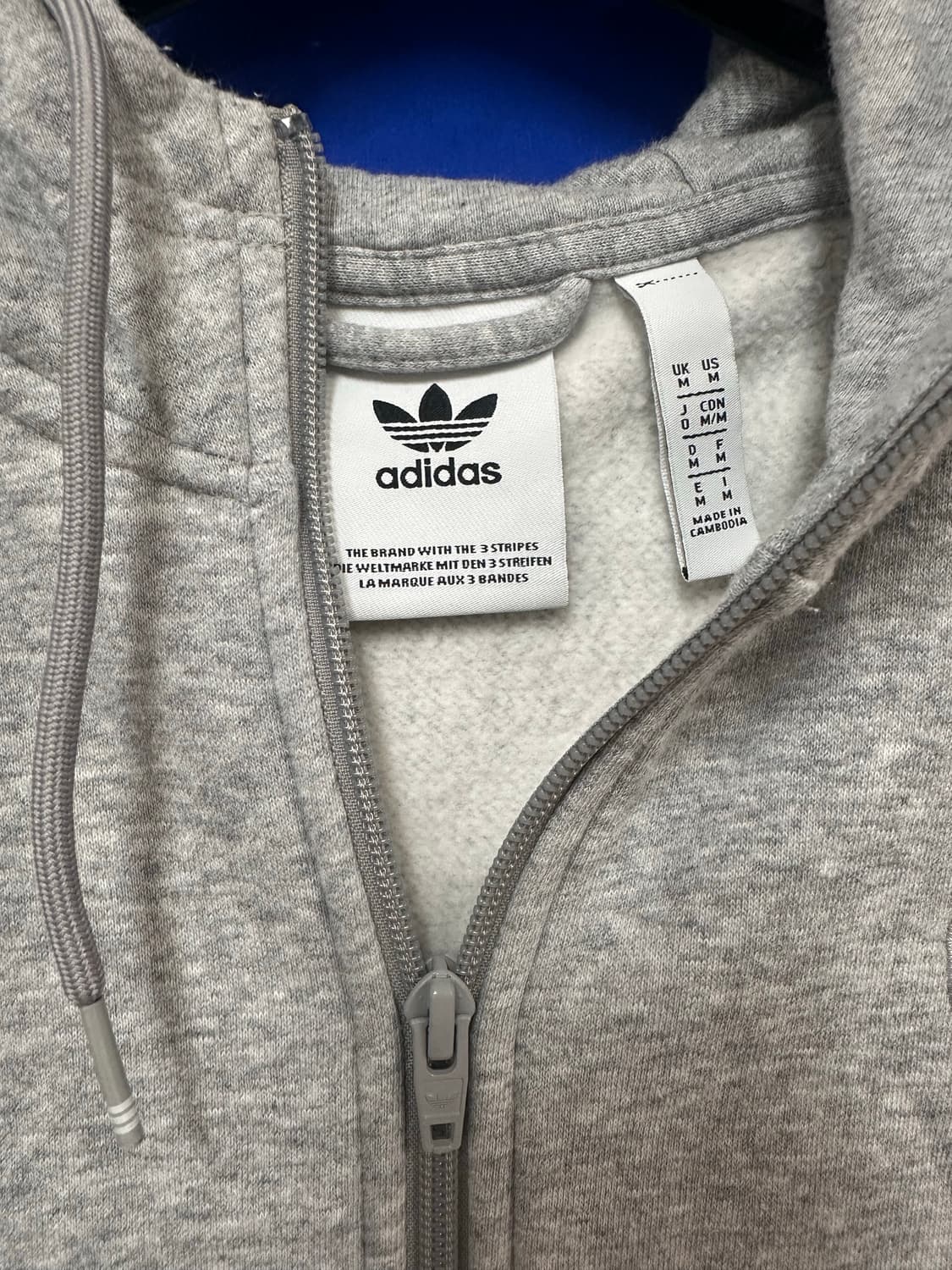 s급 아디다스 그레이 오버핏 후드집업 M95 상품이미지4