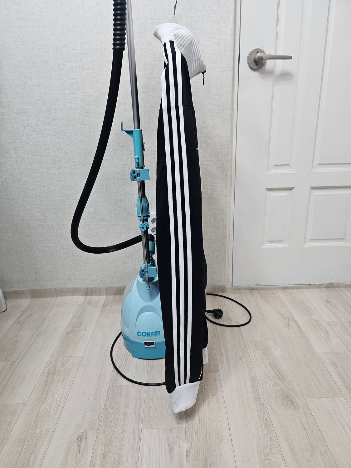 (110~115)2XL ☆미착용☆아디다스 퓨리 [블랙화이트]트랙탑져지 상품이미지5