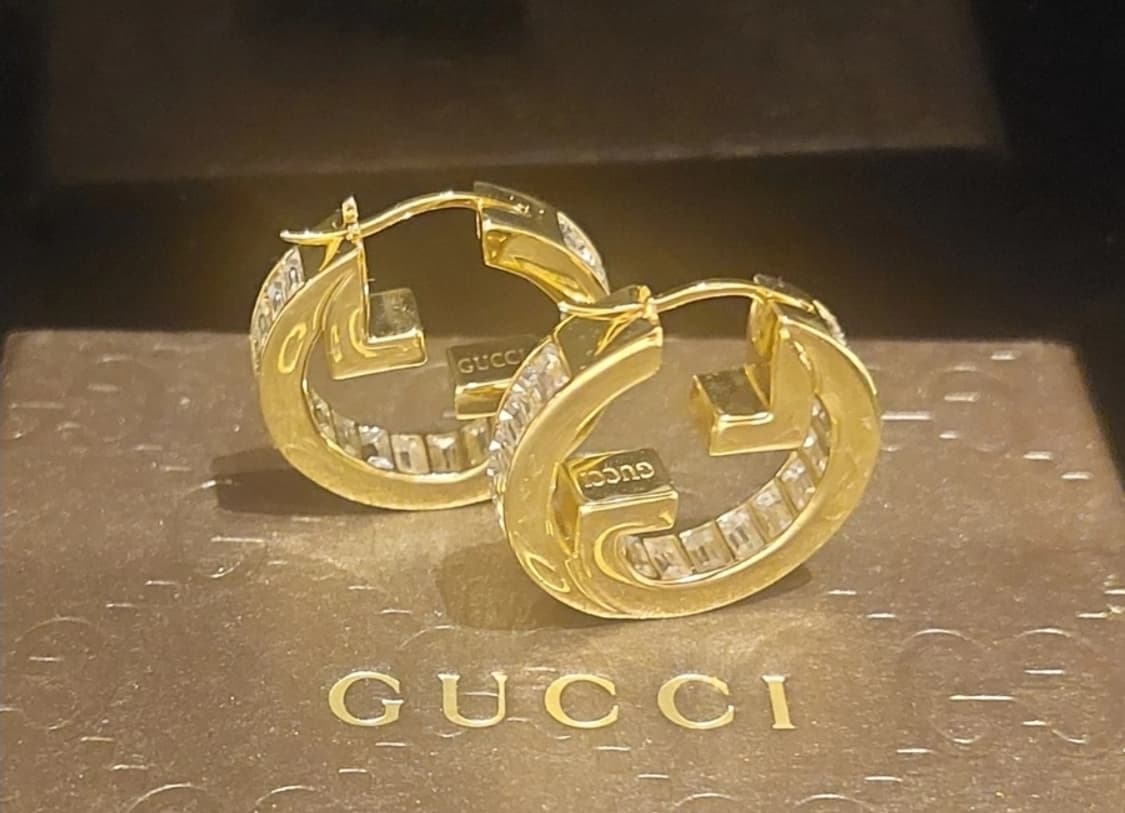 구찌 GG 로고 링 귀걸이 ,블론디 크리스털  이어링 상품이미지2