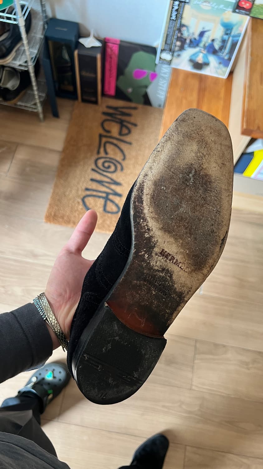 hermes 00’s suade wing tip oxford 상품이미지3