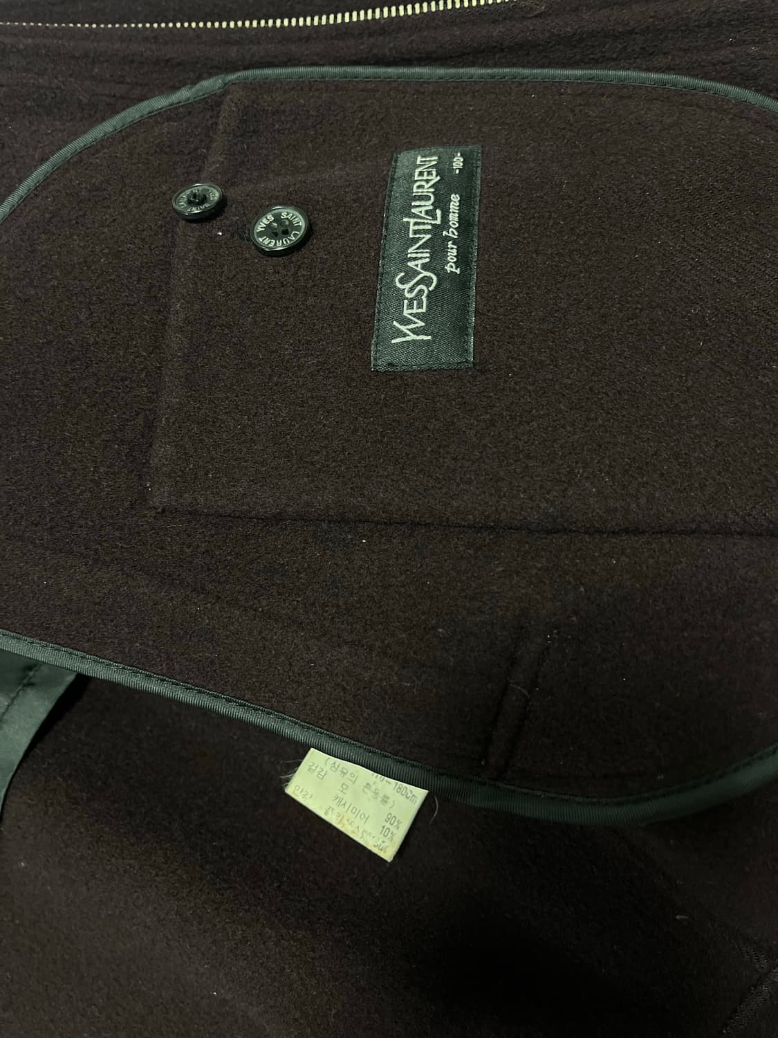 생로랑 캐시미어 빈타지자켓 100-105 상품이미지7