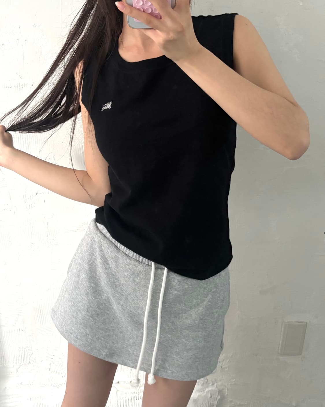 Burberrys 버버리 블루라벨 기마로고 슬리브리스 탑 상품이미지2