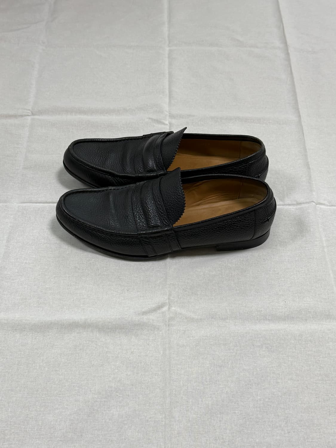 구찌 그레인 레더 로퍼 블랙 uk8 상품이미지2