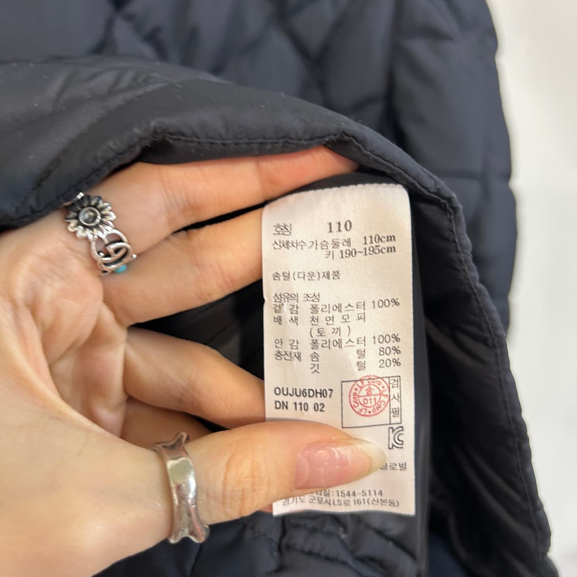 헤지스 남성 다운패딩 110 상품이미지4