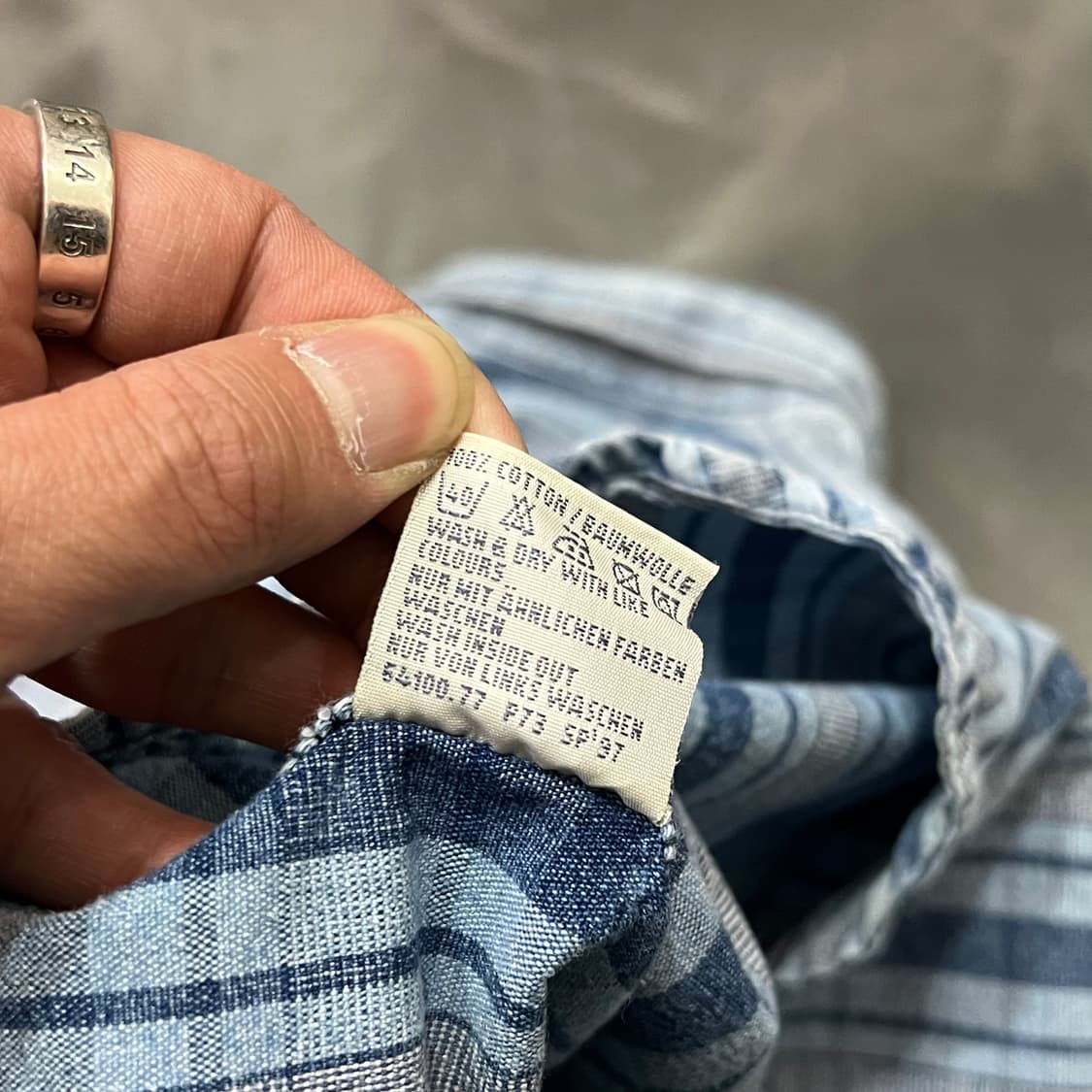  리바이스 체크 데님 셔츠 y14650 상품이미지8