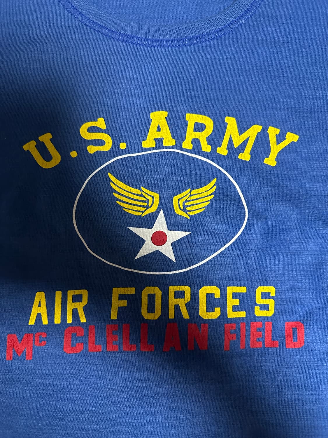 [M] 리얼맥코이 아미 에어포스 티셔츠 상품이미지3