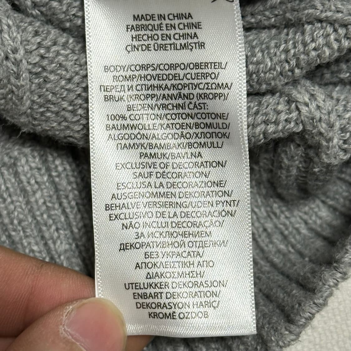 L 폴로랄프로렌 그레이 케이블 니트 상품이미지5