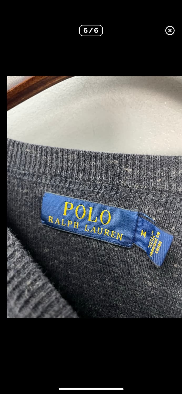 폴로랄프로렌 차콜 코튼 니트 A2464 상품이미지6
