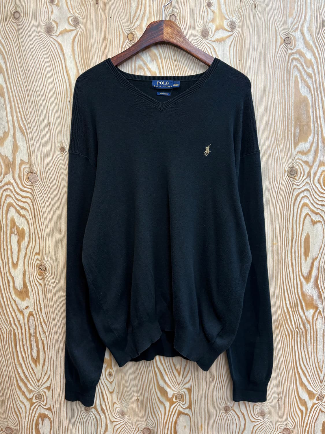 폴로 랄프로렌 피마코튼 브이넥 니트 상품이미지1