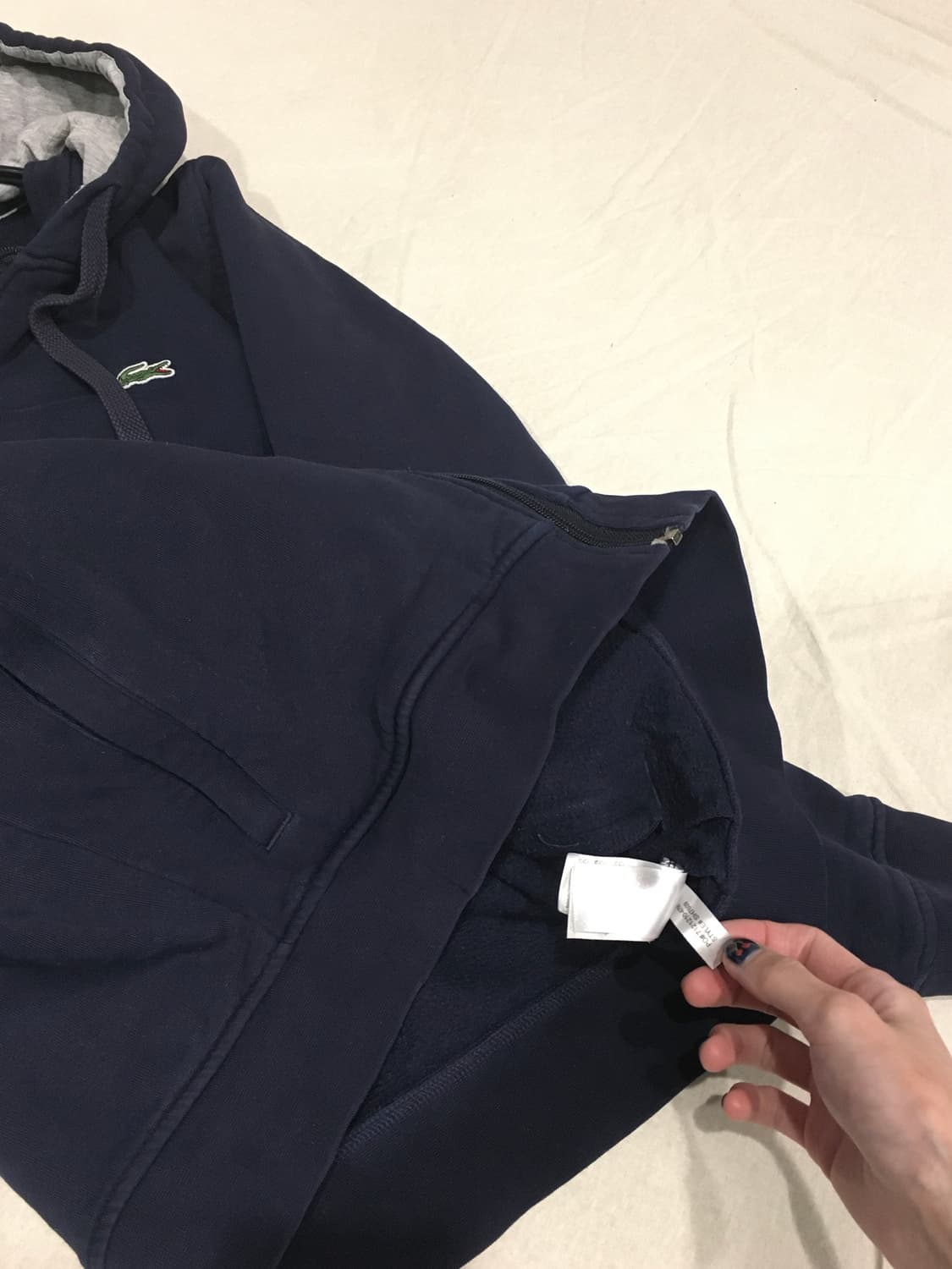 라코스테 로고 후드집업 상품이미지7