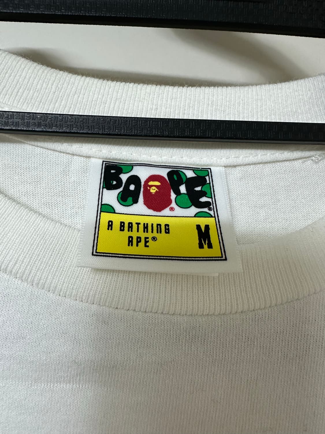 베이프 체크 칼리지 반팔 티셔츠 M 상품이미지4