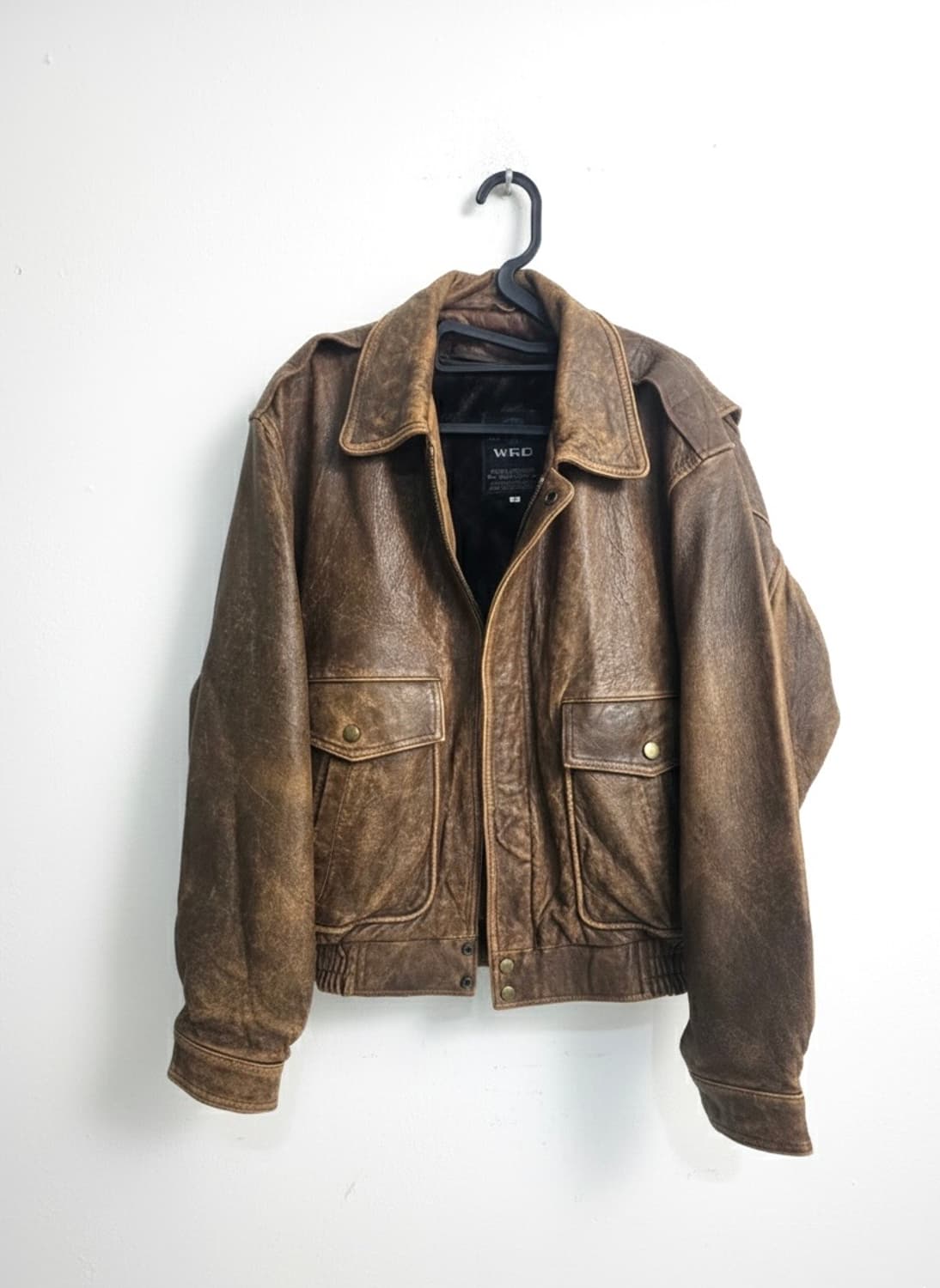 80‘s tokyo leather bomber jaket 상품이미지1
