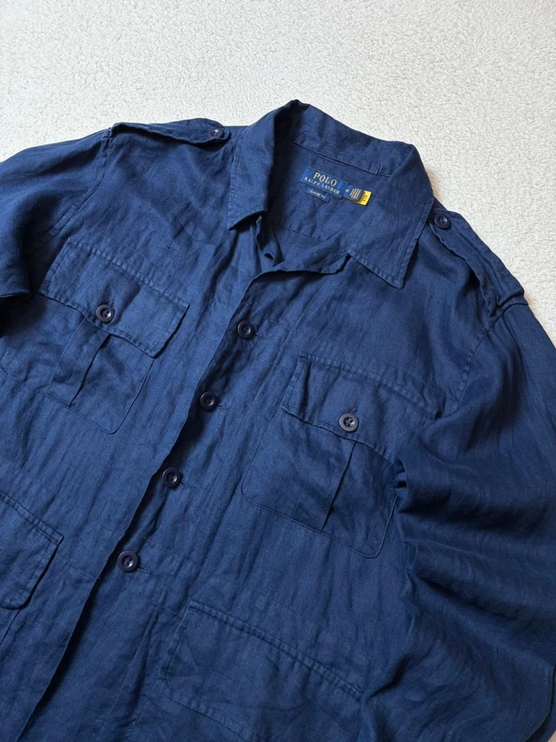 폴로 랄프로렌 린넨 밀리터리 사파리 셔츠 자켓 PN7475 상품이미지2