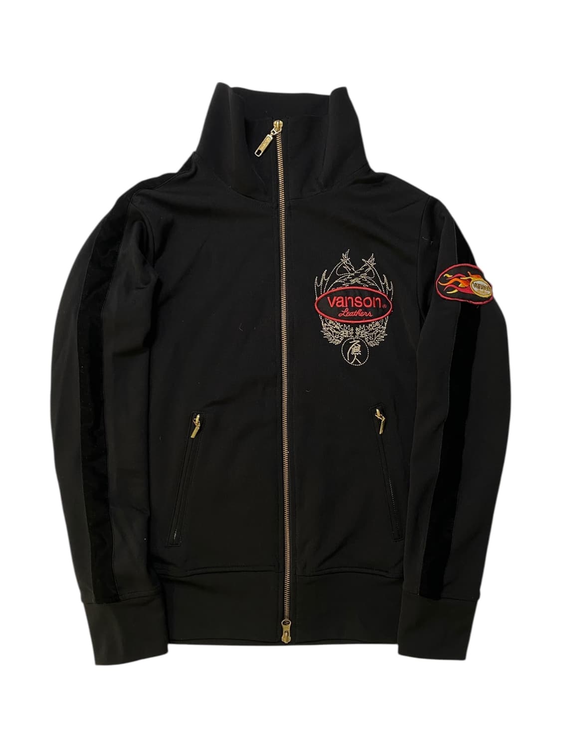 Vanson leathers 밴슨레더 하이넥 집업 상품이미지1