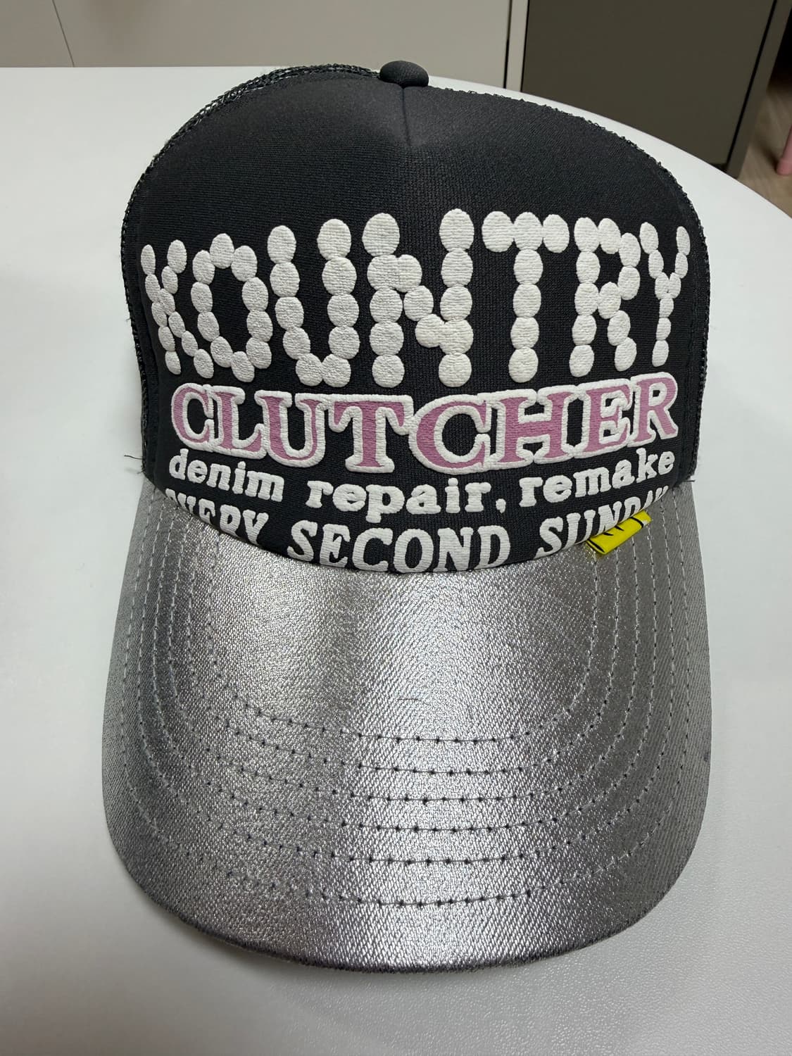 캐피탈 컨트리 펄 트러커 캡 실버 그레이 상품이미지1