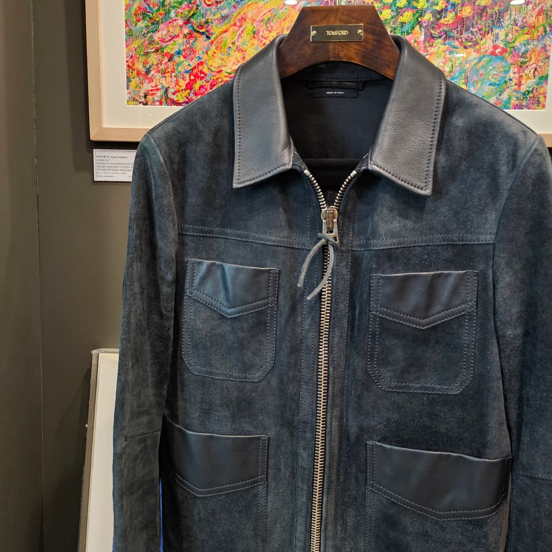 톰포드 캐시미어 스웨이드 4포켓 트러커 자켓 상품이미지2