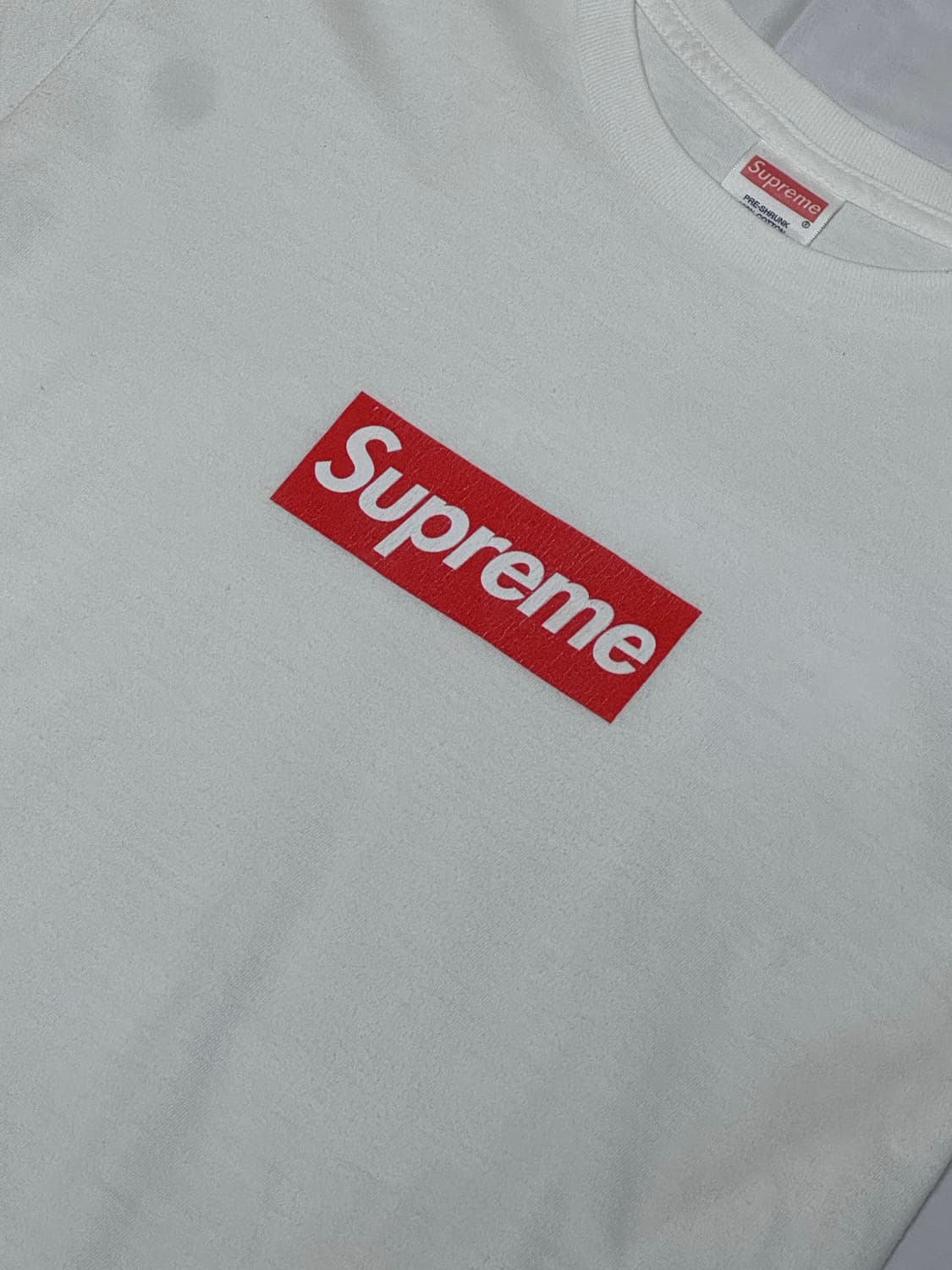 슈프림 20주년 힌색박스로고 티셔츠 fw-2014 상품이미지1