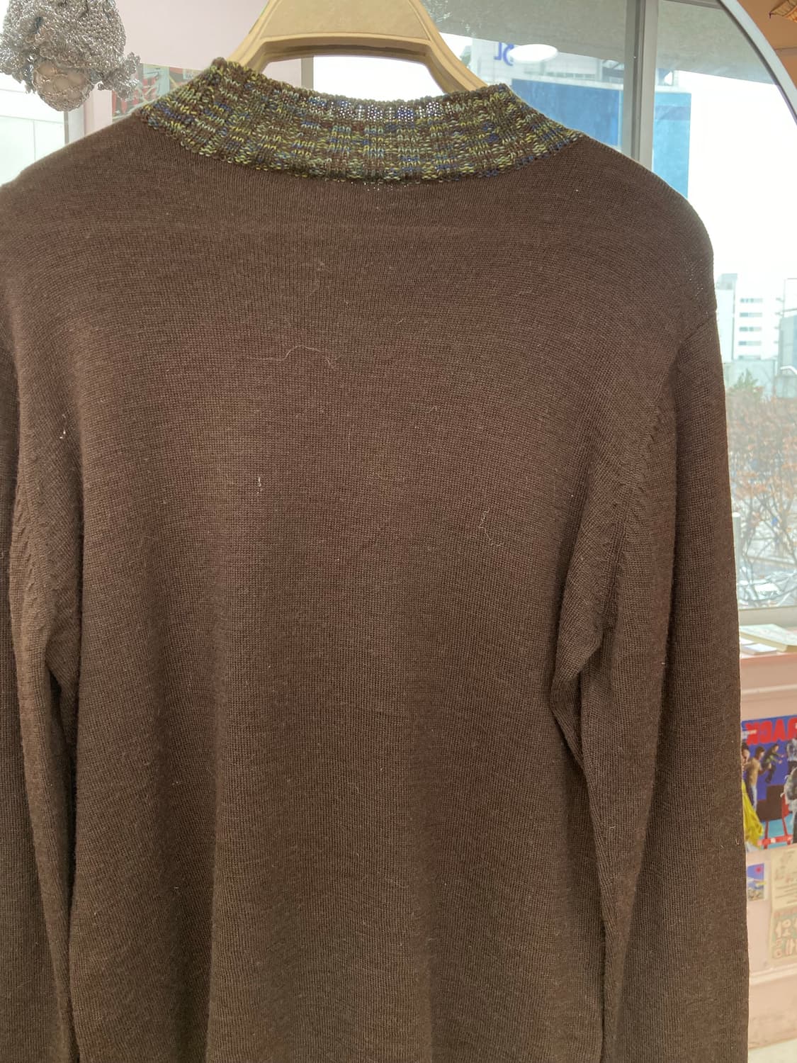 빈티지 브라운 롱 슬리브리스 상품이미지6