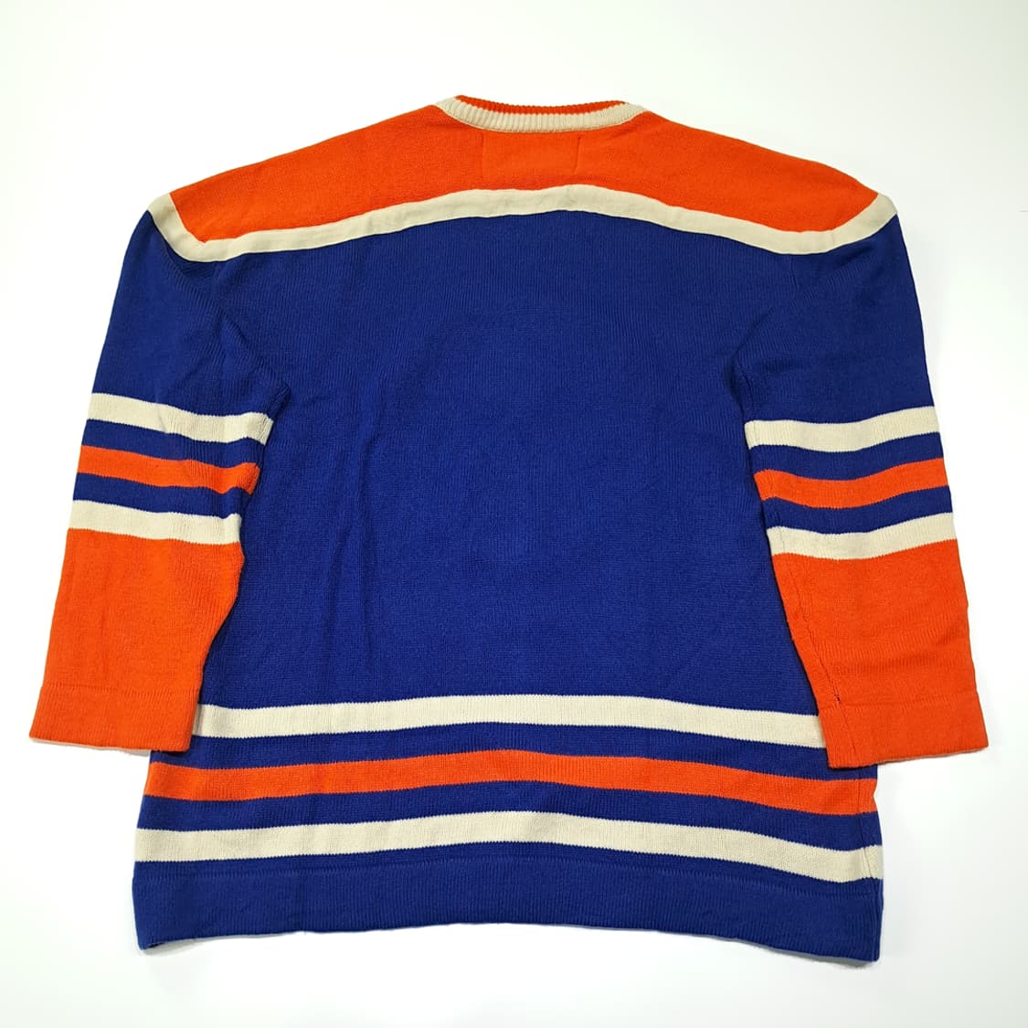 CL213 2XL 리복 90s한국판 NHL 오일러스 블루 하키스웨터 상품이미지5