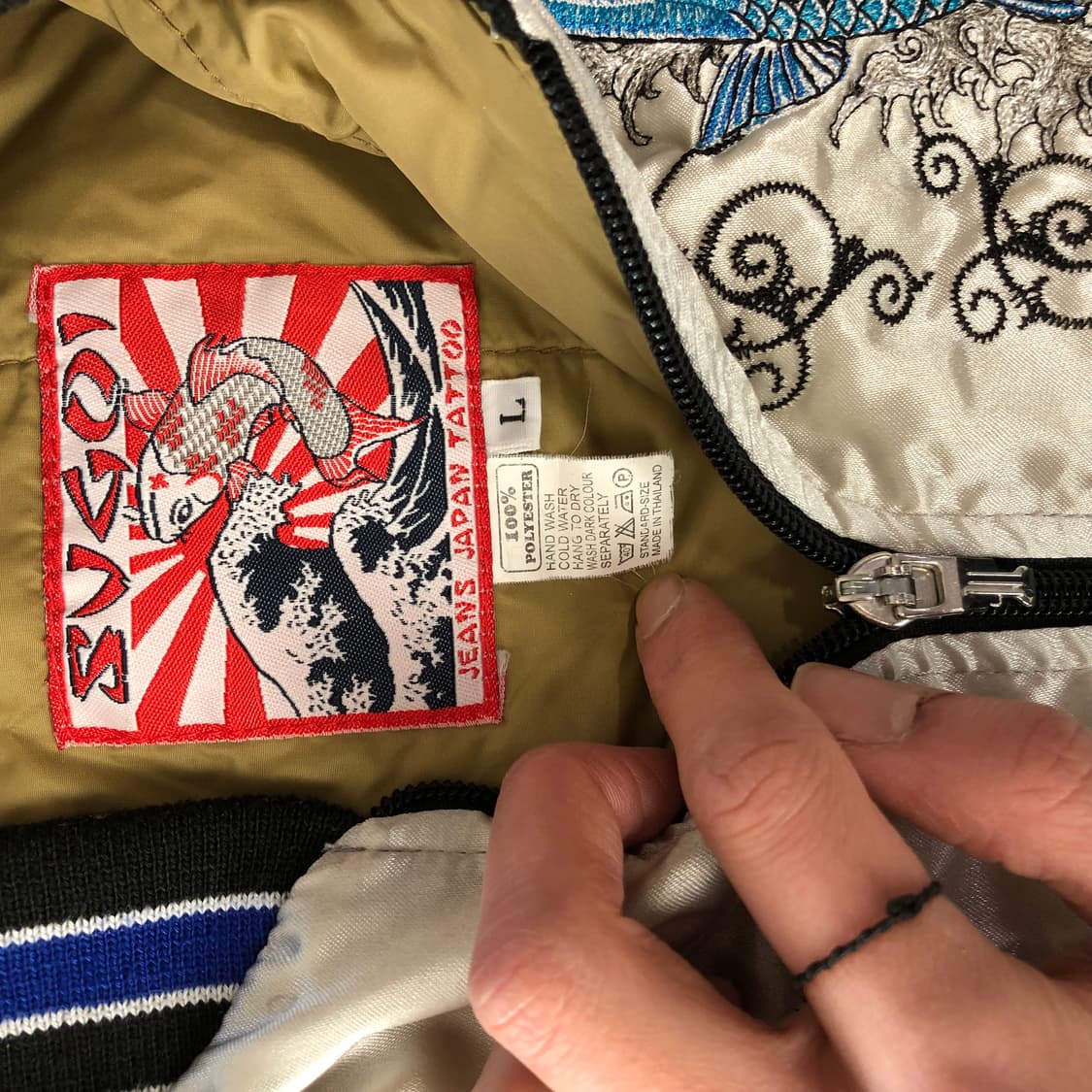 잉어 스카쟌 수베니어 자켓 상품이미지5