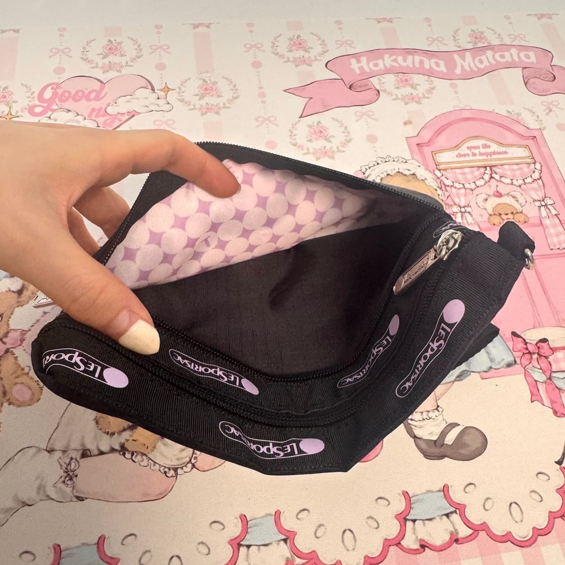 레스포삭 산리오 쿠로미 파우치 상품이미지4