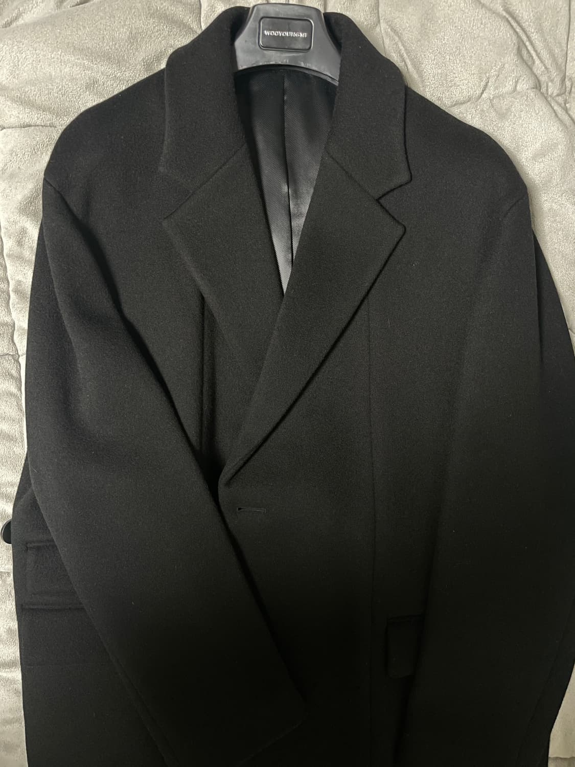 우영미 20fw 로브코트 블랙 상품이미지2