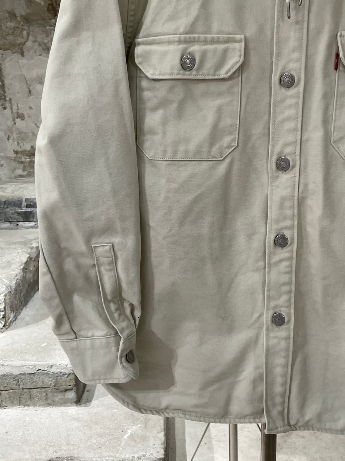 리바이스 아이보리 잭슨 후디 오버 셔츠 자켓 상품이미지4