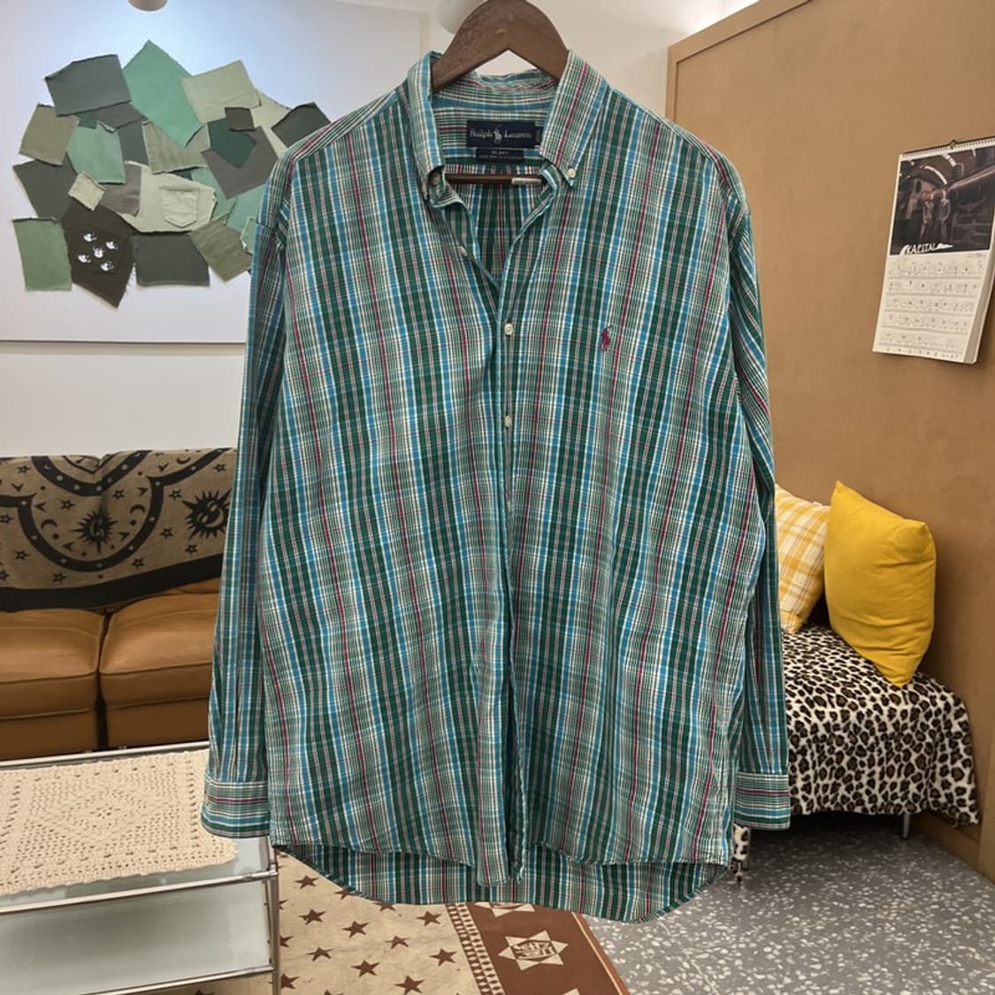 폴로 랄프로렌 컨트리 레트로 빈티지 민트맛 셔츠 M C09942 상품이미지3