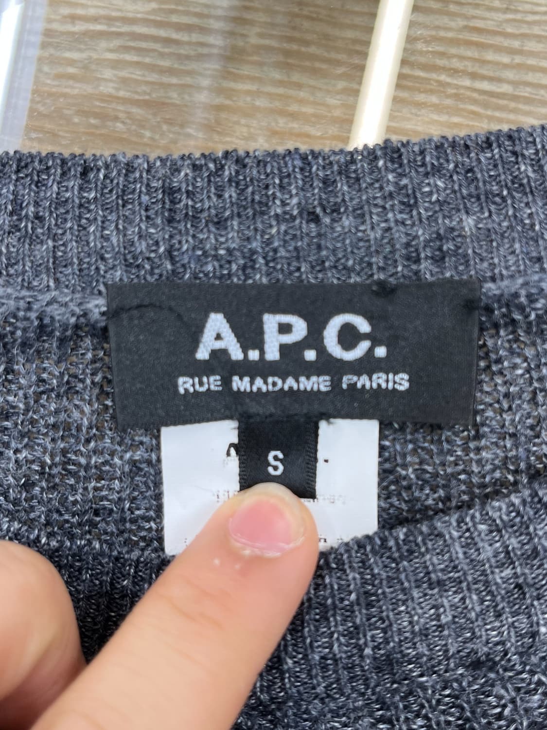 아페쎄 리넨 리브드 스웨터 상품이미지5