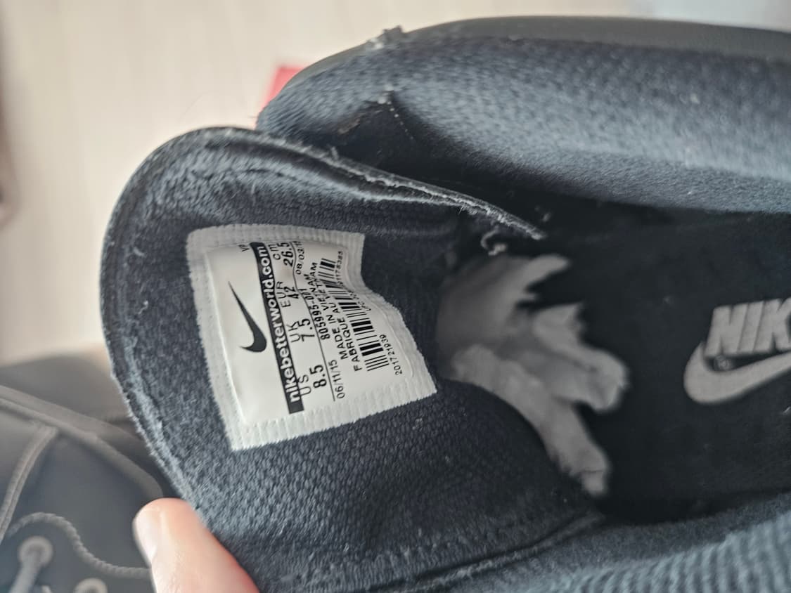 나이키 덩크 하이 컴포트 블랙 265 상품이미지3