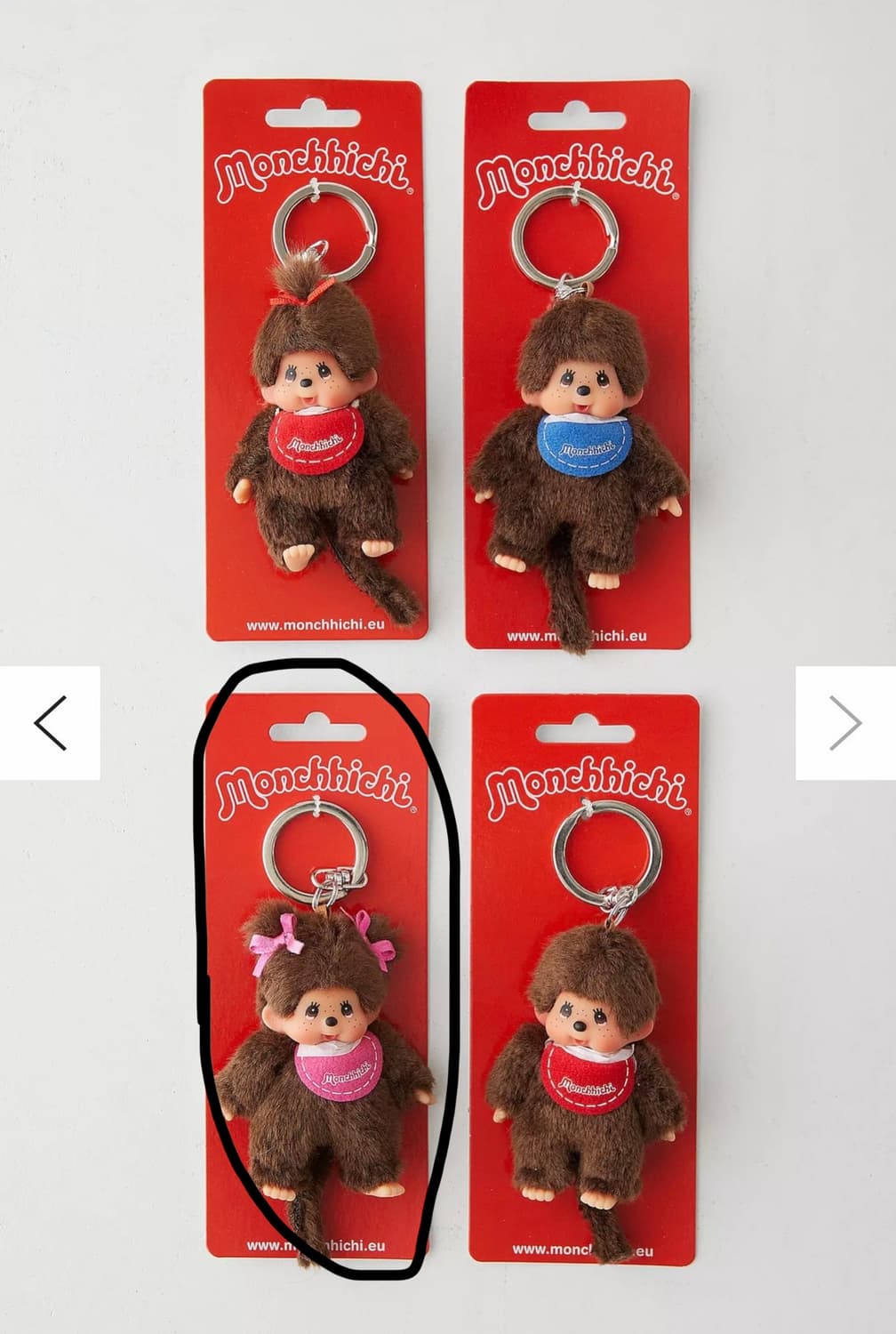 몬치치 유럽 클래식 미니 키링 미개봉(양갈래 여아) 상품이미지1