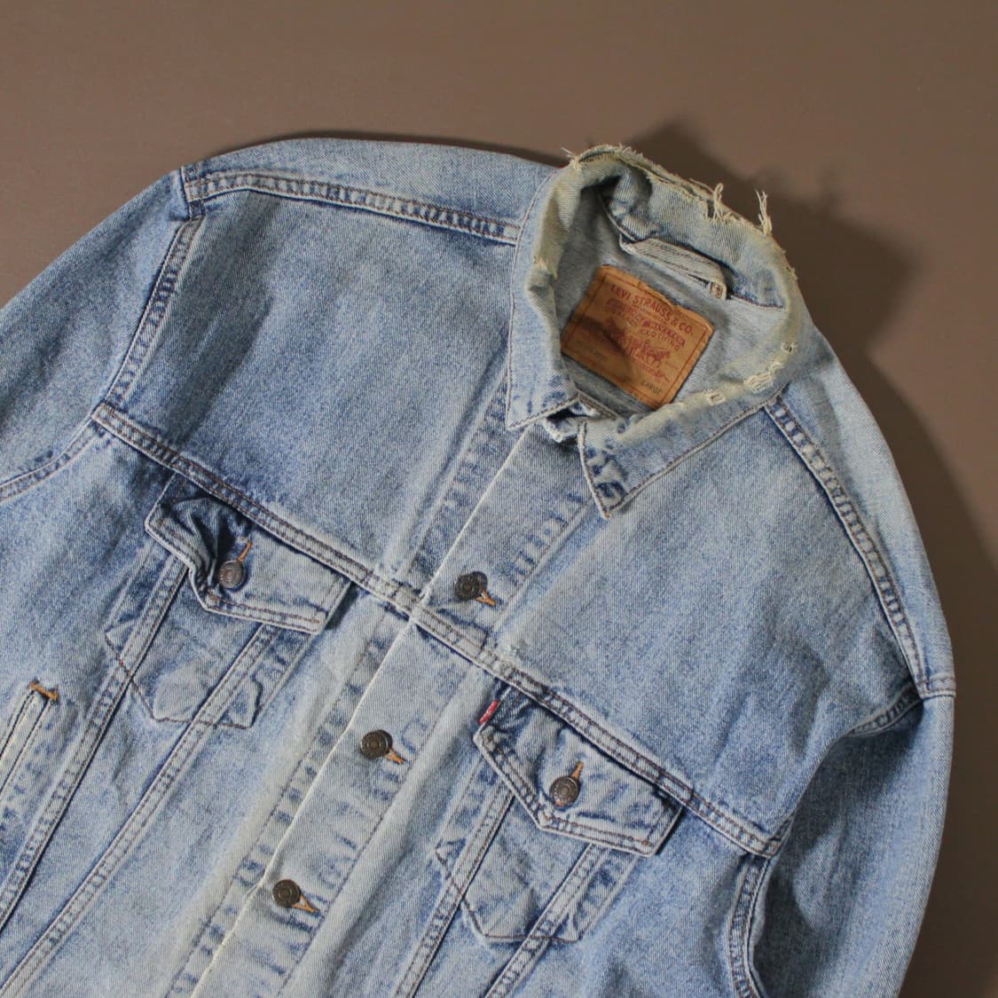 90s Levi’s 리바이스 70507 데님 트러커 자켓 L004 상품이미지3