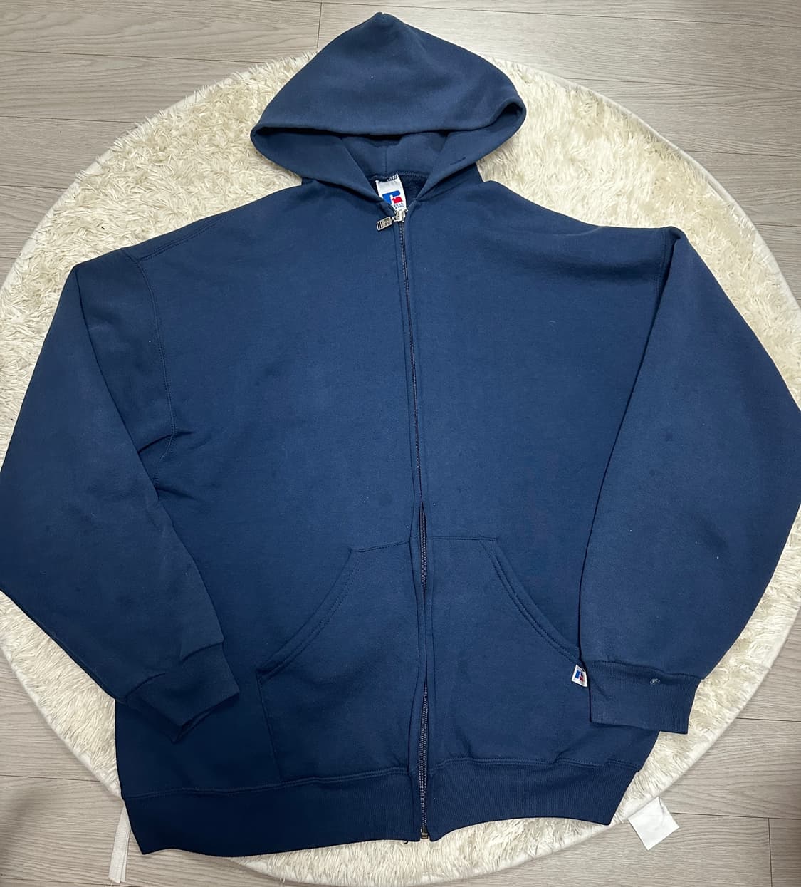 러셀 아틀래틱 네이비 후드집업 상품이미지1