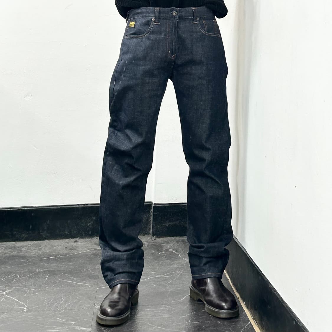 에비수 자수 로고 데님 팬츠 상품이미지2